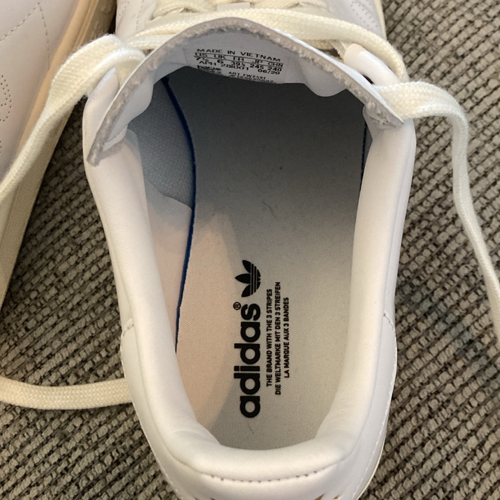 Adidas Stan Smith Sneakers Casual Shoe White Gold 7.5 men/9 women - Picture 12 of 16
